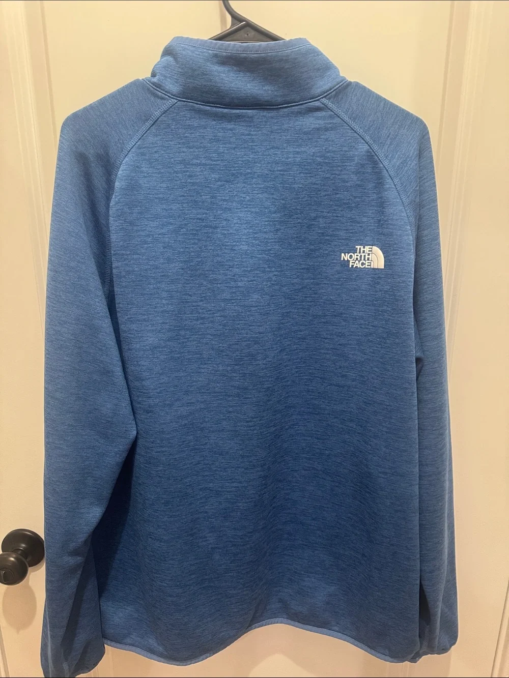 The North Face Heathered Blue Quarter-Zip Pullover